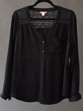 Candie's Black Lace Blouse
